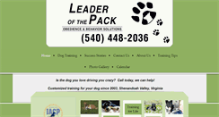 Desktop Screenshot of leaderofthepacktraining.com